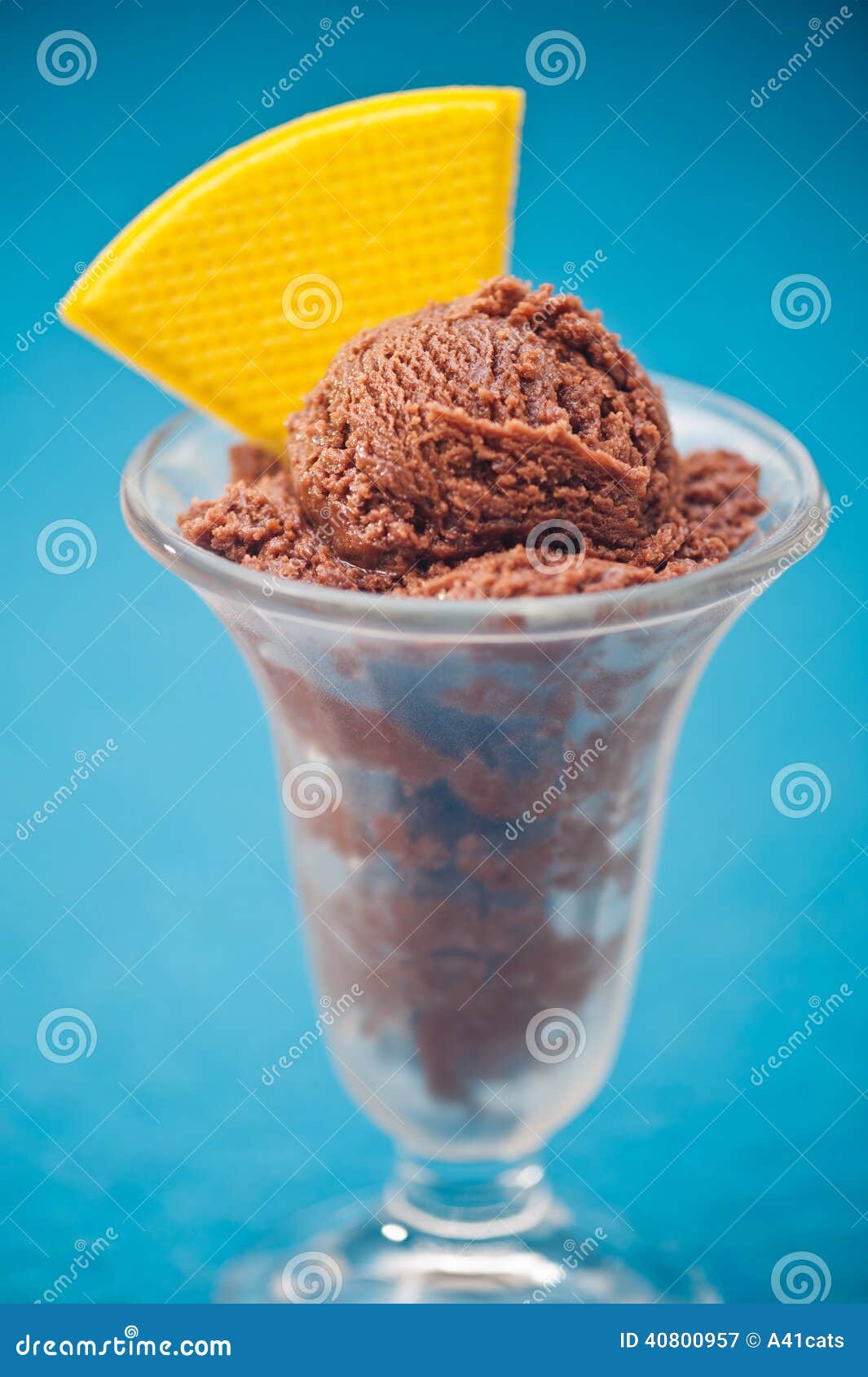 Chocolate Ice Cream in a Glass Stock Image Image of indulgence, dairy
