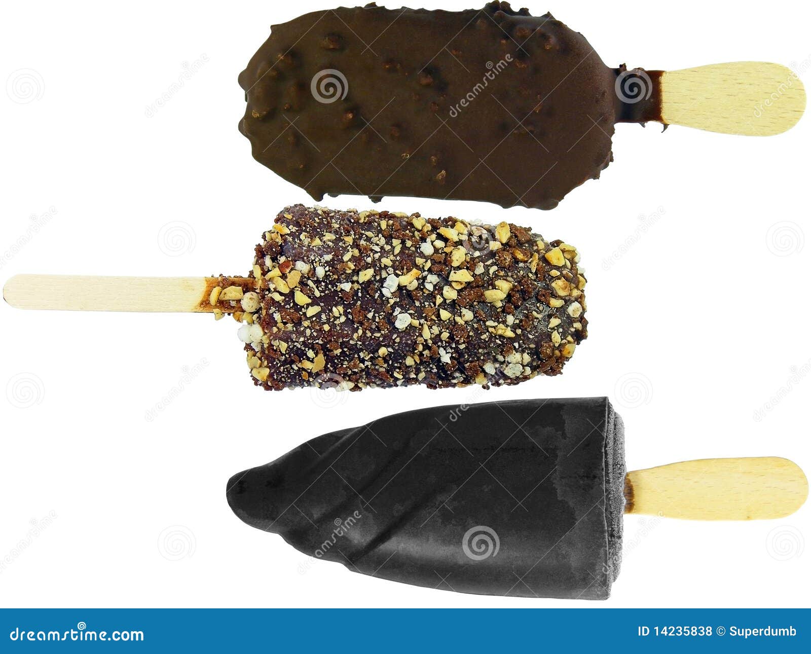 Chocolate Ice Lollies Stock Photo Image Of Freshness 14235838