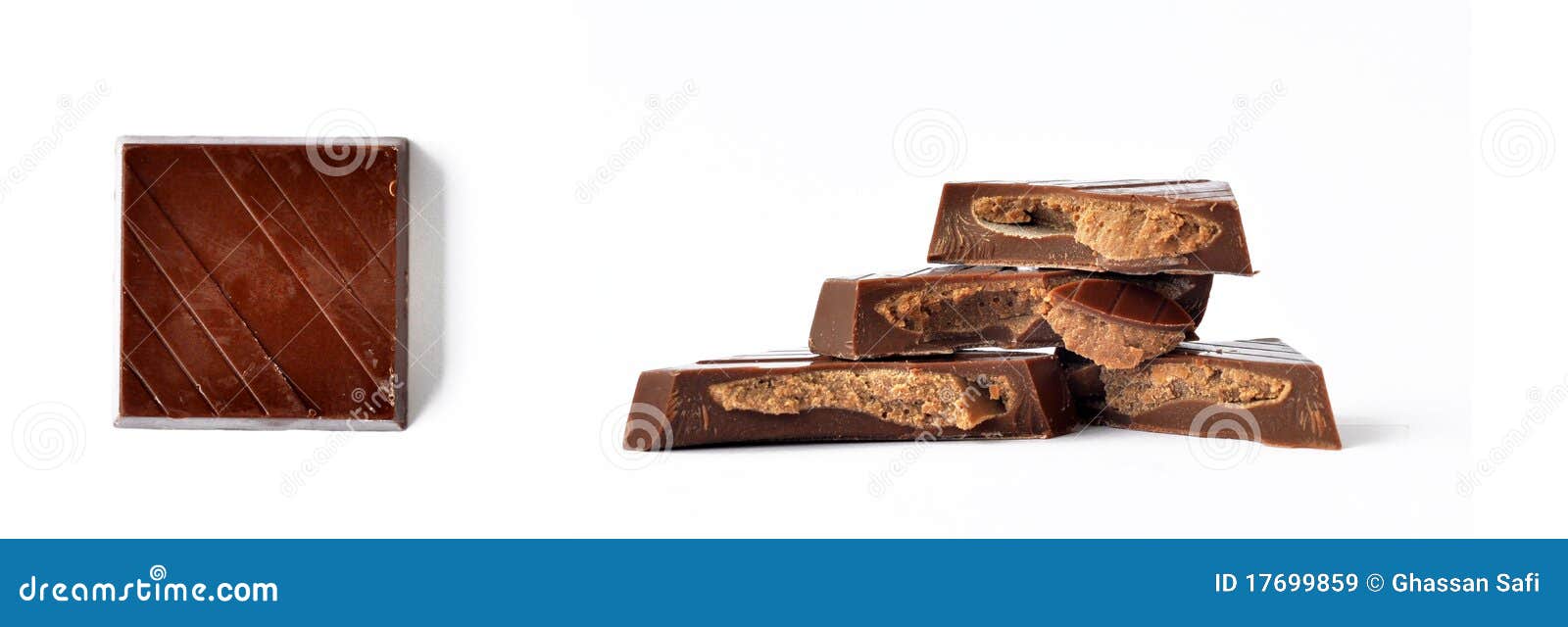 Chocolate inside out stock image. Image of piece, pieces 17699859