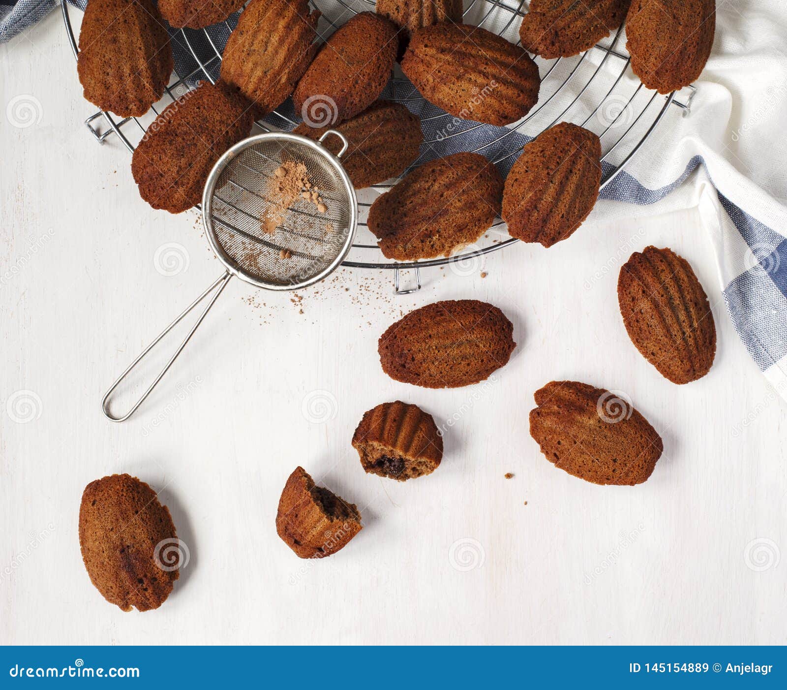 Chocolate Madeleine. French Madeleine Stock Image Image of sweet