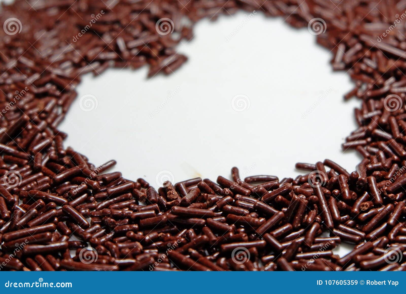 chocolate meses with a heart  in the middle