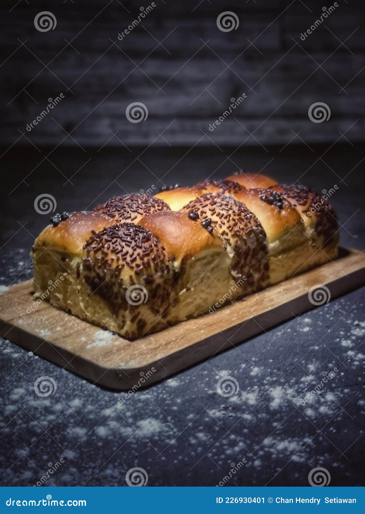 Chocolate Milk Bread stock image. Image of icing, breakfast 226930401