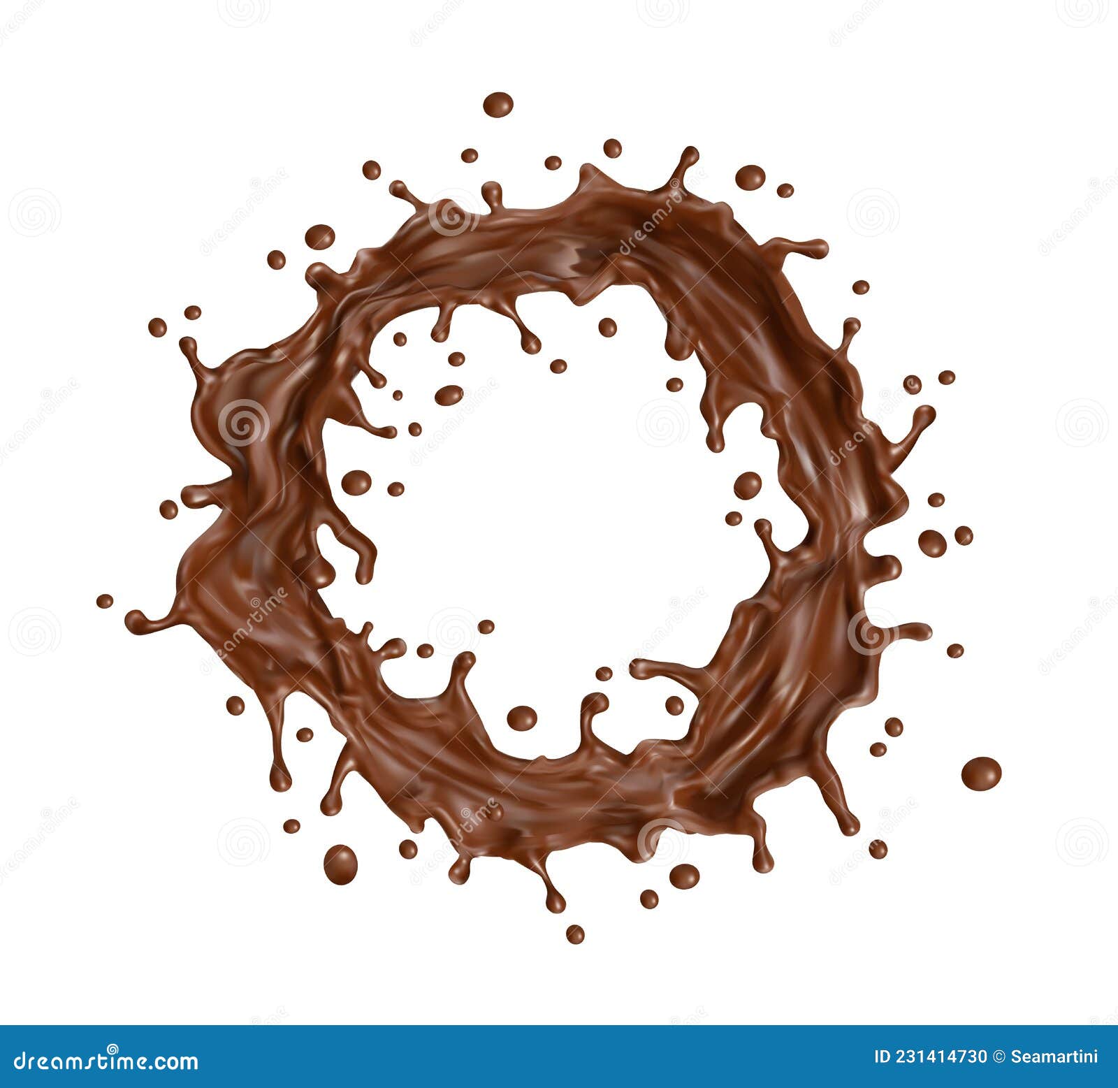 chocolate milk splash vector