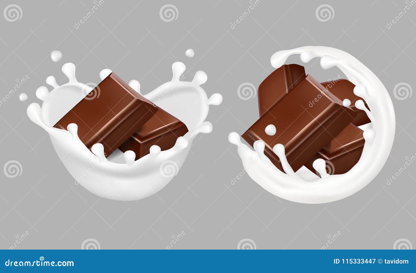 chocolate milk splash vector