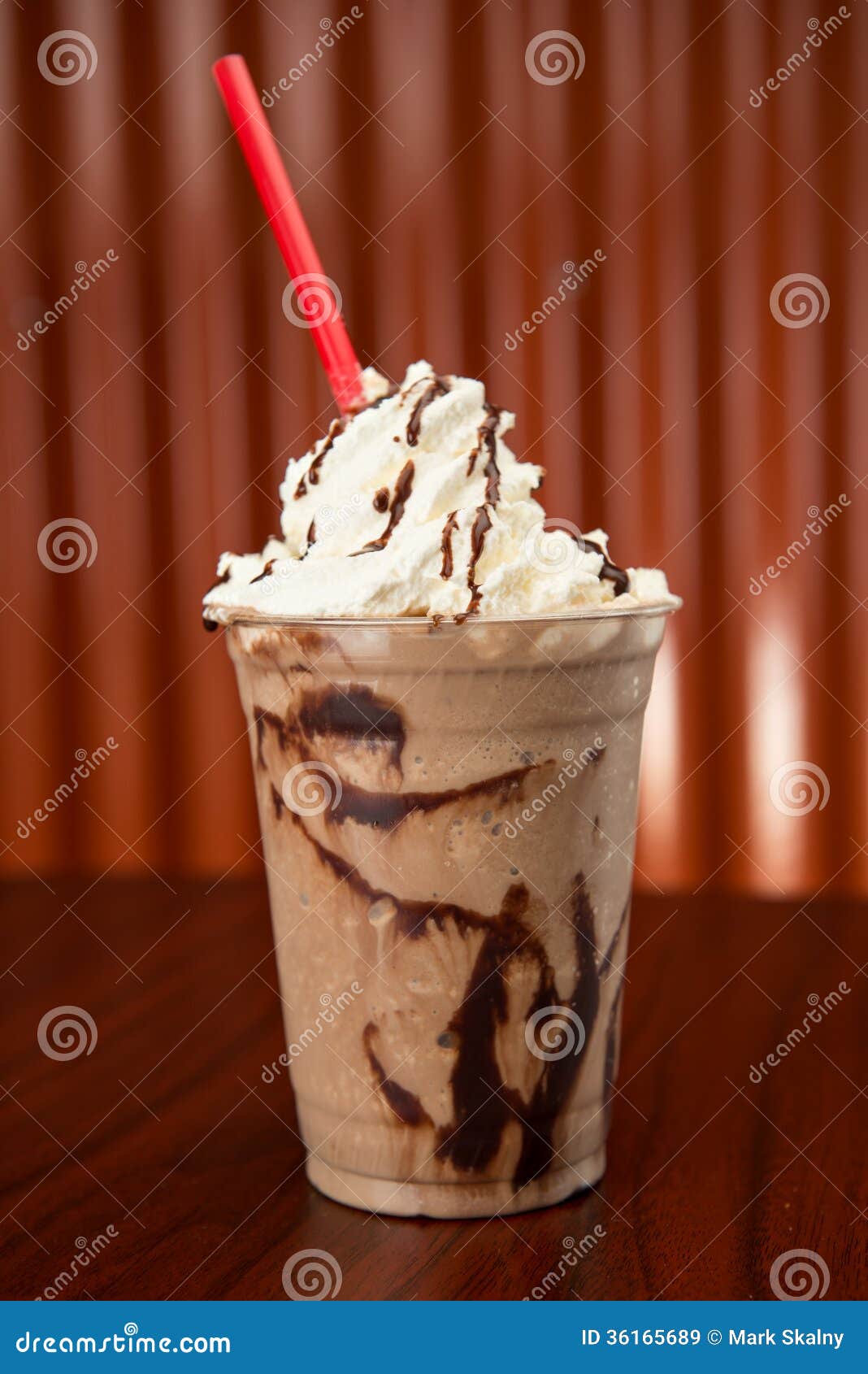 https://thumbs.dreamstime.com/z/chocolate-milkshake-plastic-cup-topped-whipped-cream-red-straw-wood-table-corrugated-copper-wall-36165689.jpg