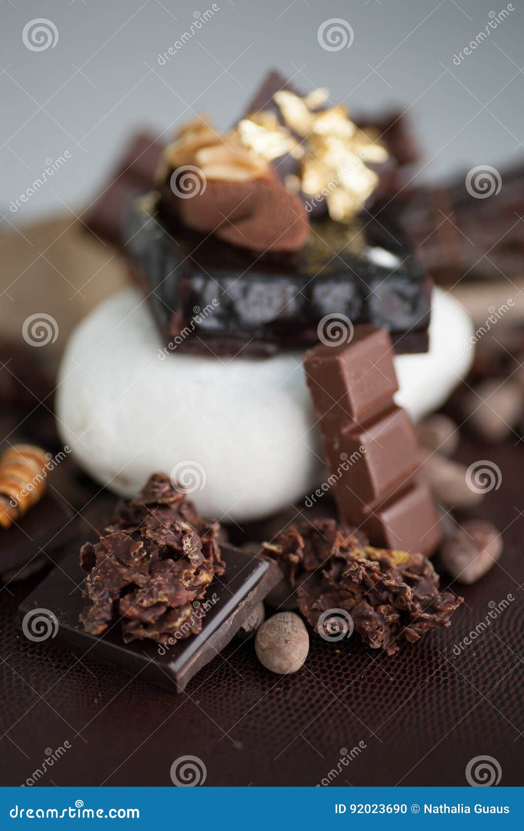 Chocolate mini pie stock photo. Image of biscuit, ingredients - 92023690