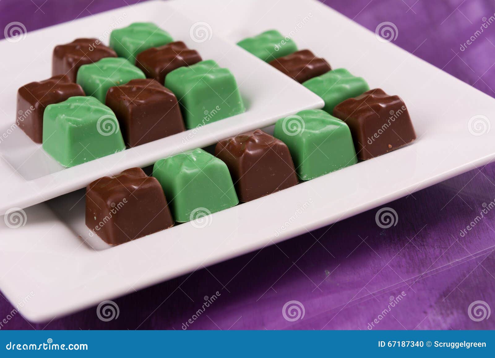 Chocolate and Mint Candy stock photo. Image of chocolate 67187340