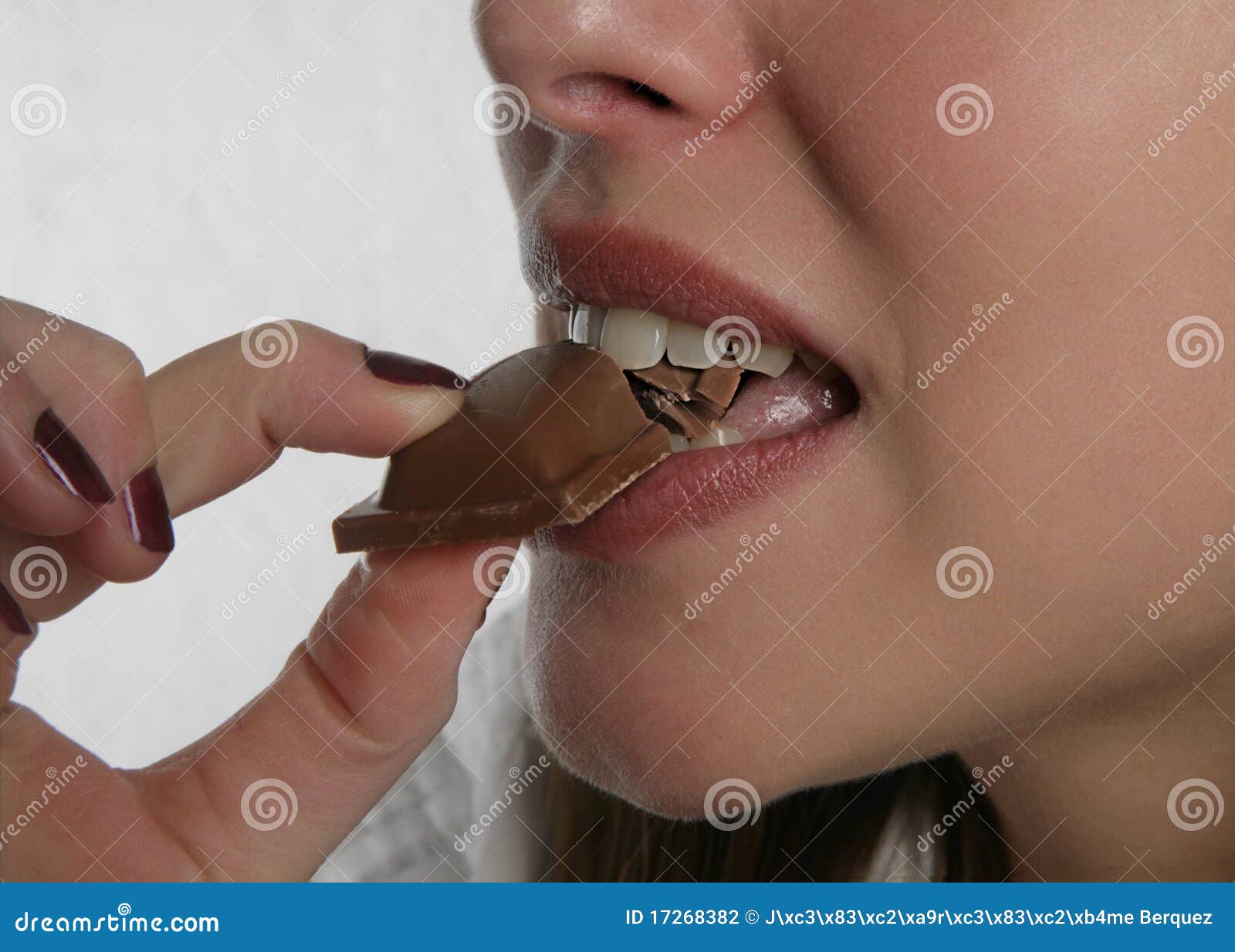 Chocolate and mouth stock photo. Image of chocolate, teeth 17268382