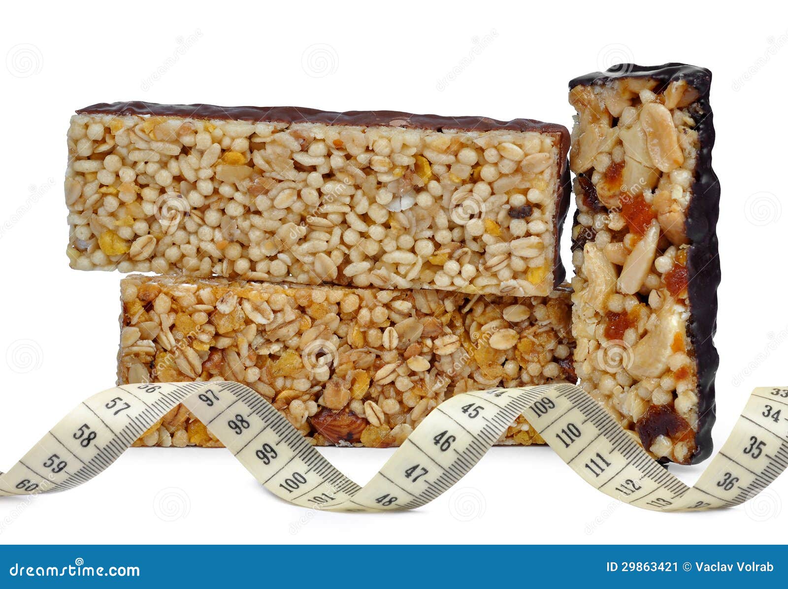 Chocolate Muesli Bars stock image. Image of calorie, edible 29863421