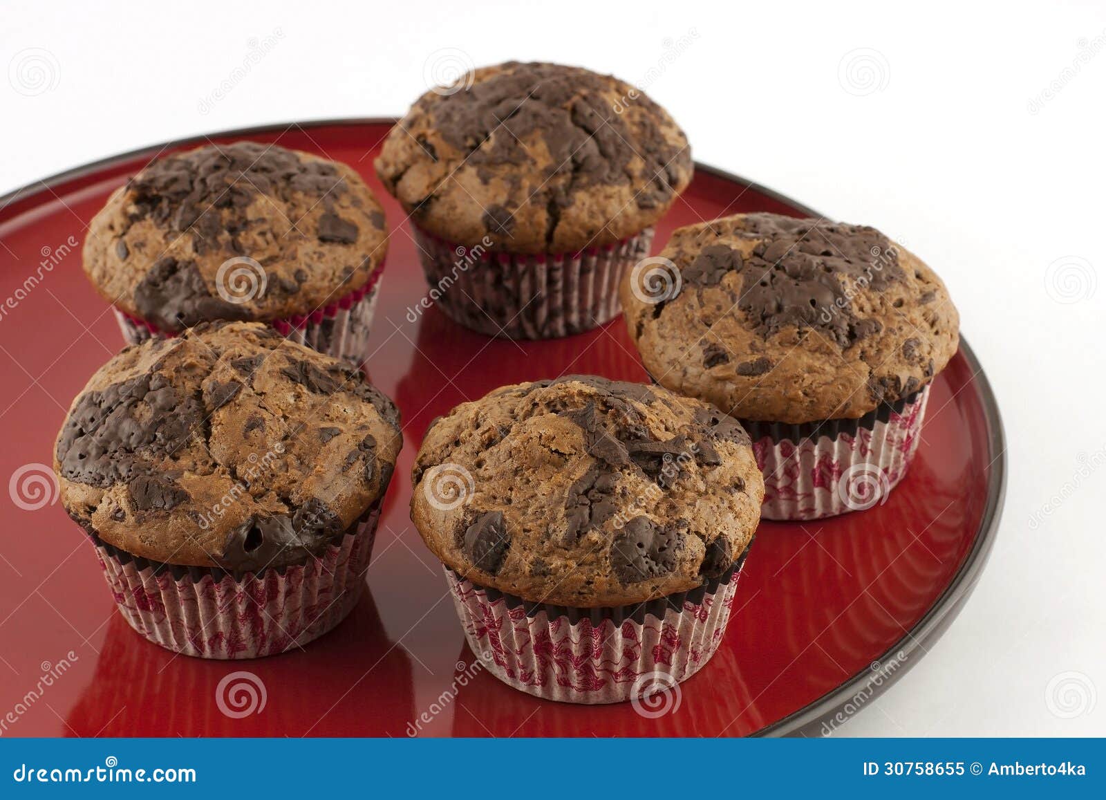 Chocolate muffins stock image. Image of ingredients, dough 30758655