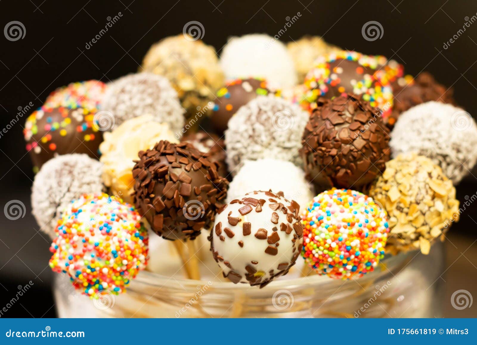 Chocolate Pop Cake in Glass Dish Stock Image Image of delicious