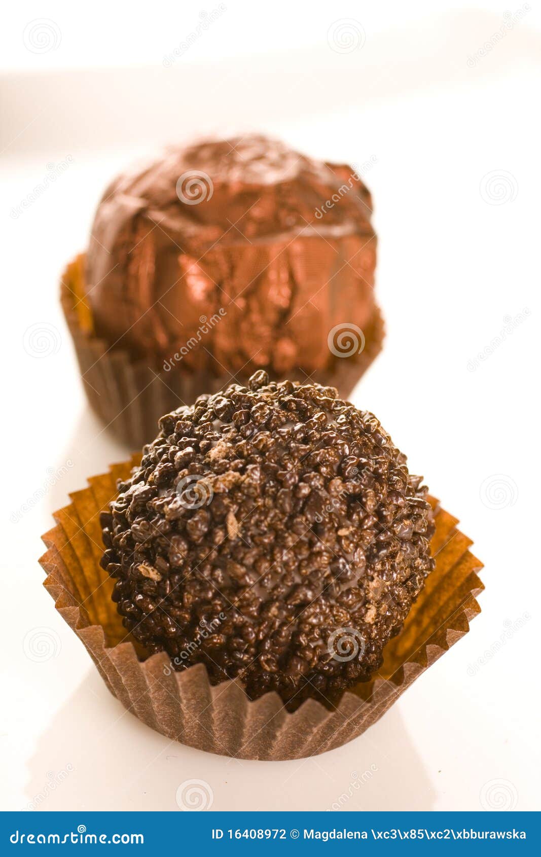 Chocolate praline stock photo. Image of confectionery 16408972