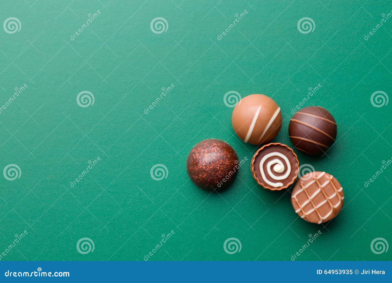 Chocolate Pralines on Green Chalkboard Stock Image Image of gift