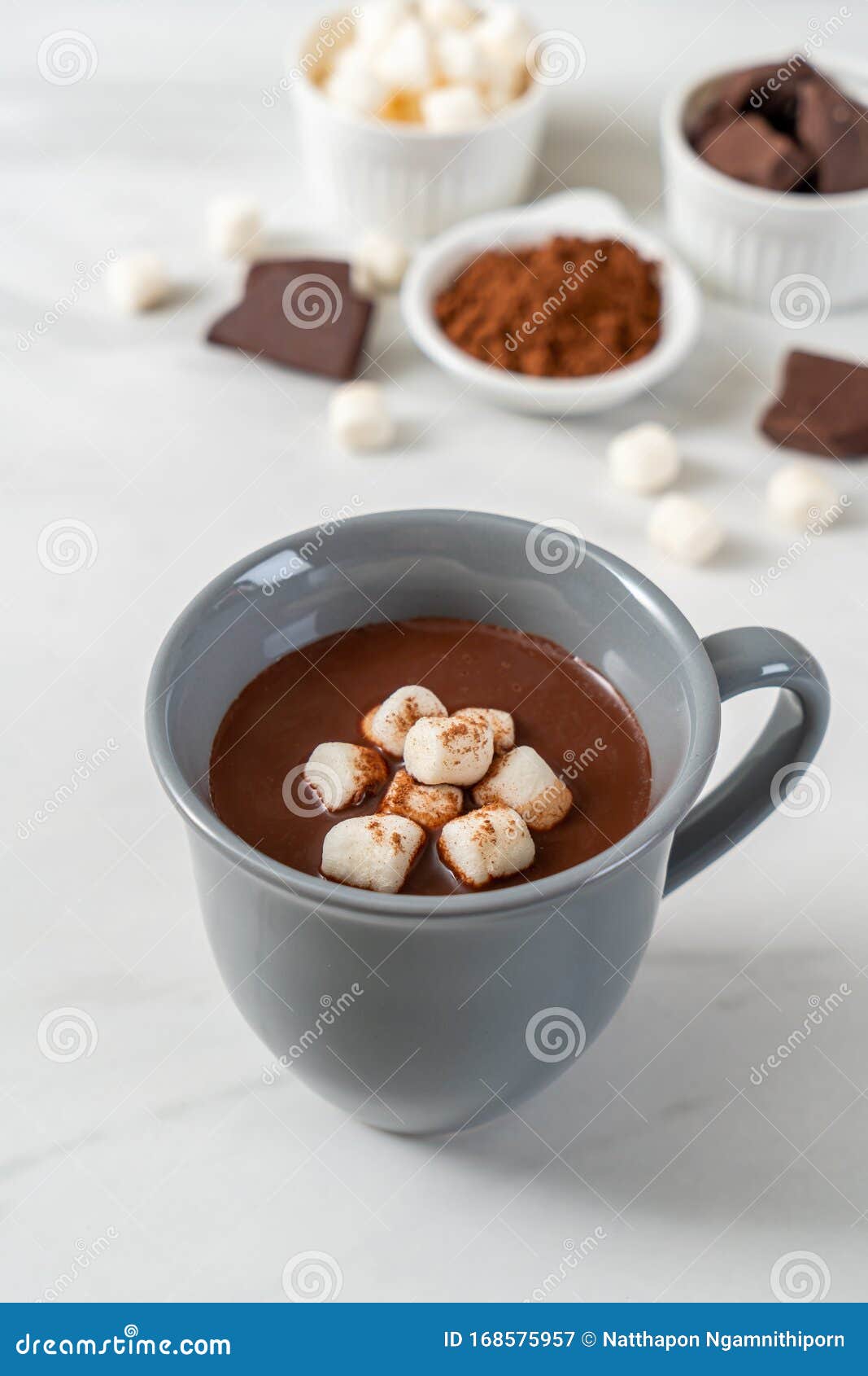 Chocolate Quente Com Marshmallow Imagem de Stock Imagem de alimento