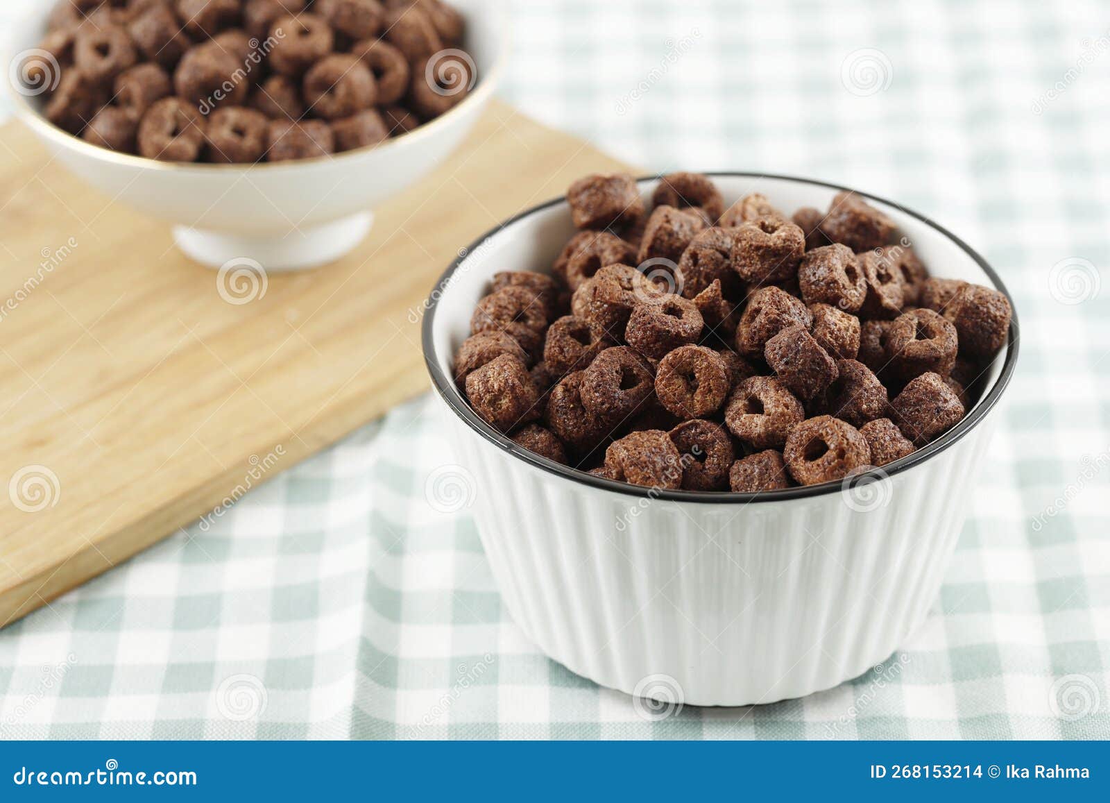 Chocolate Ring Cereal for Breakfast Stock Photo Image of eating