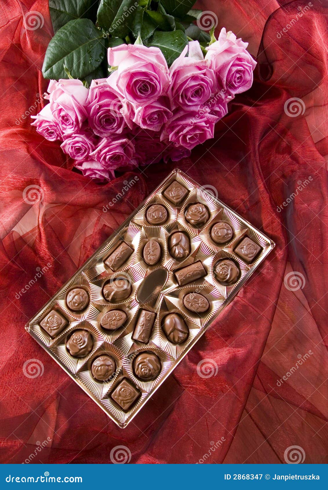 Chocolate & Roses stock image. Image of confection, grooved 2868347