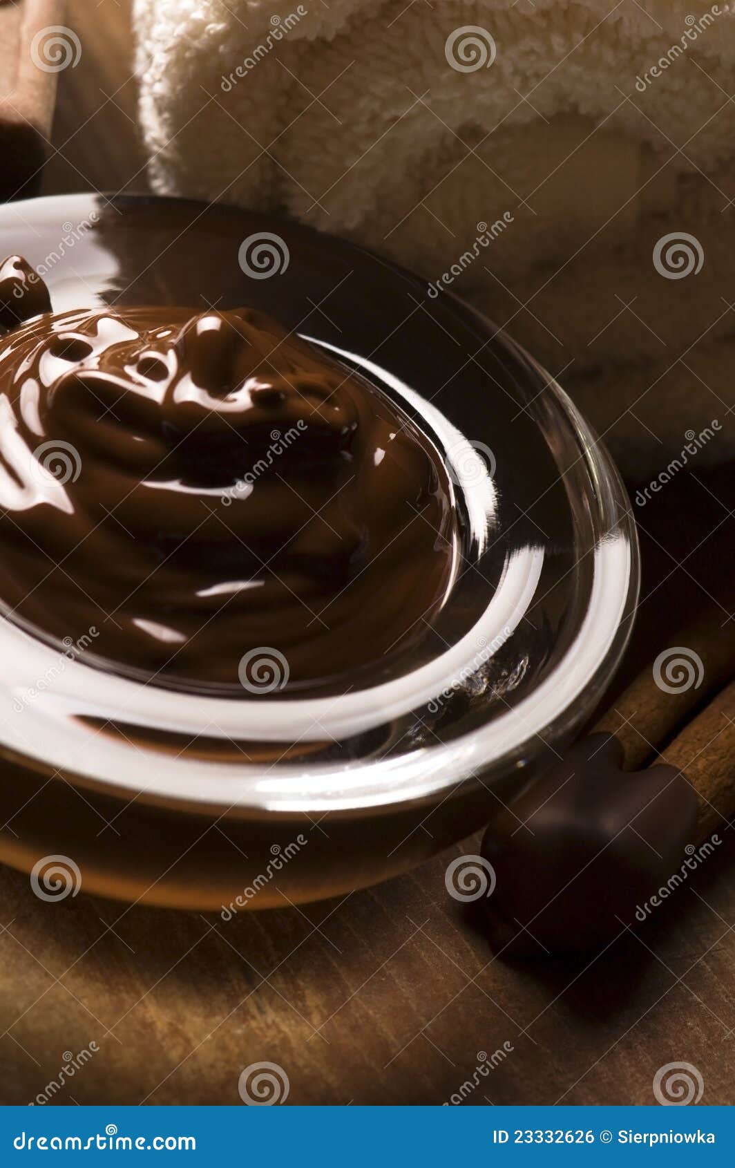 Chocolate Spa with Cinnamon Stock Photo Image of herb, medicine 23332626