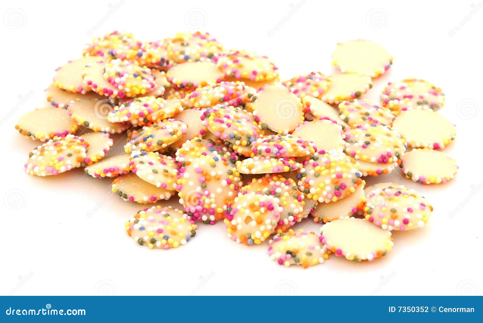 Chocolate sprinkle sweets stock photo. Image of candy 7350352
