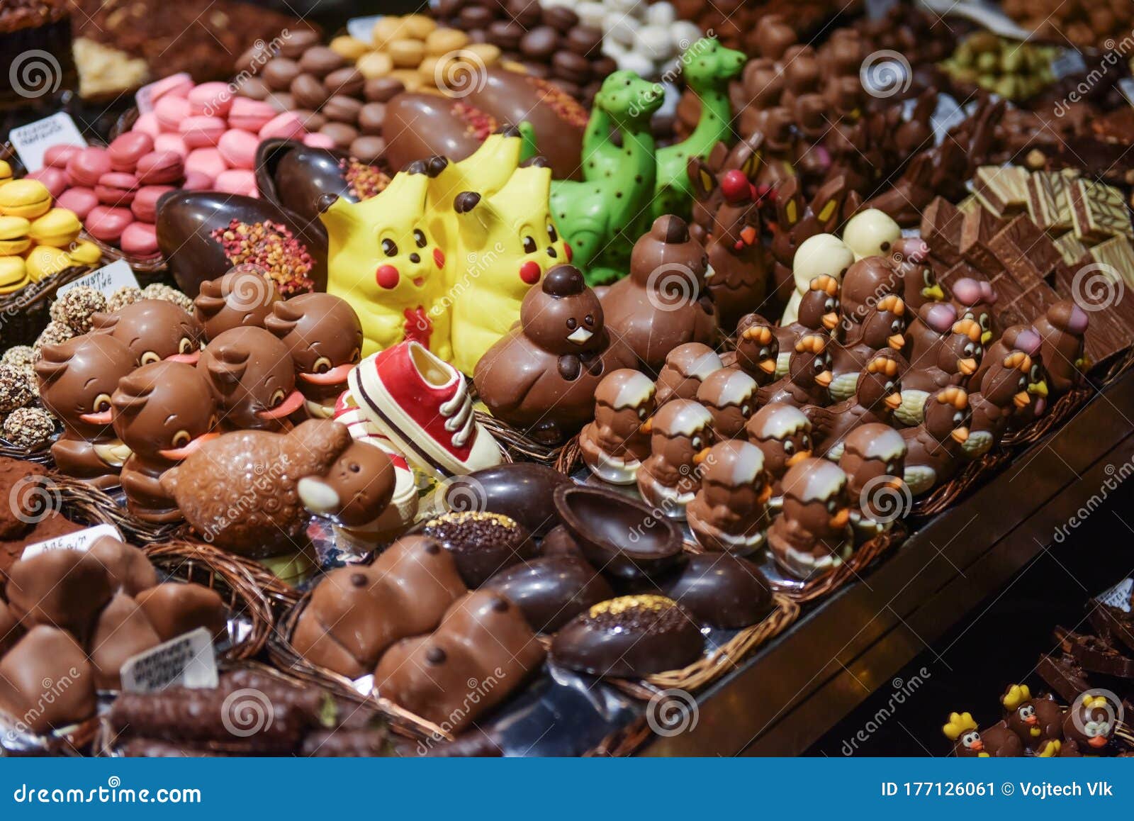 Chocolate Sweets for Easter in Shop in Spain Editorial Photo Image of