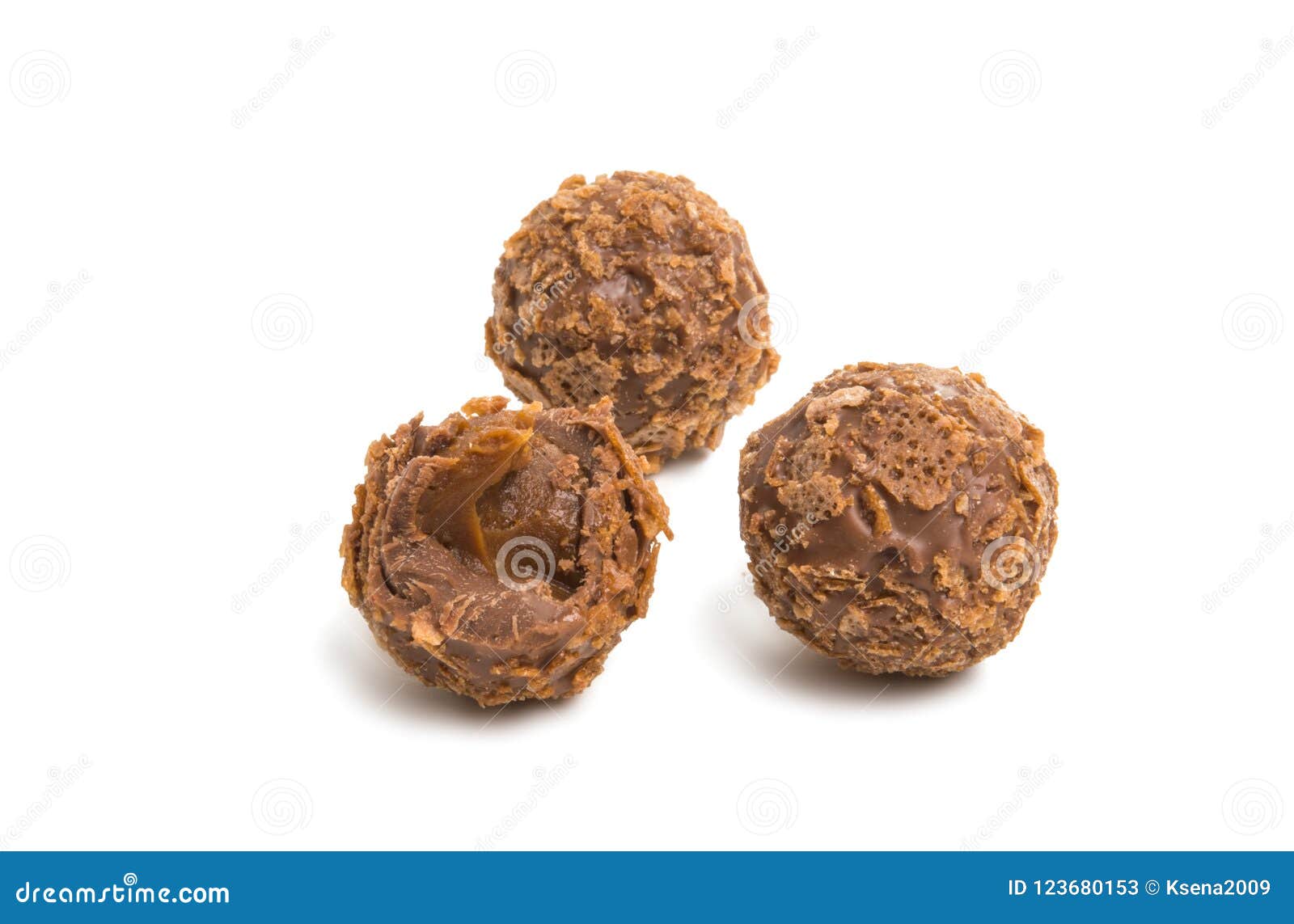 Chocolate truffles stock image. Image of fresh, brown 123680153