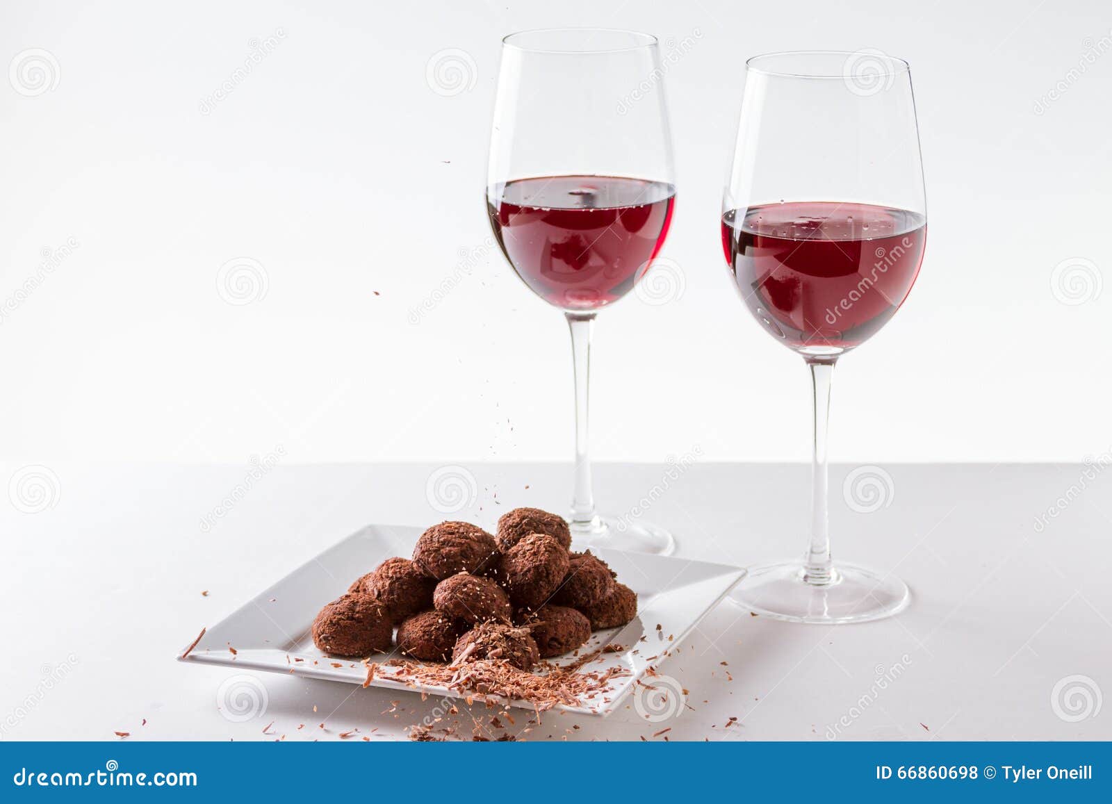 Chocolate Truffles with Red Wine Stock Photo Image of savory, sugar
