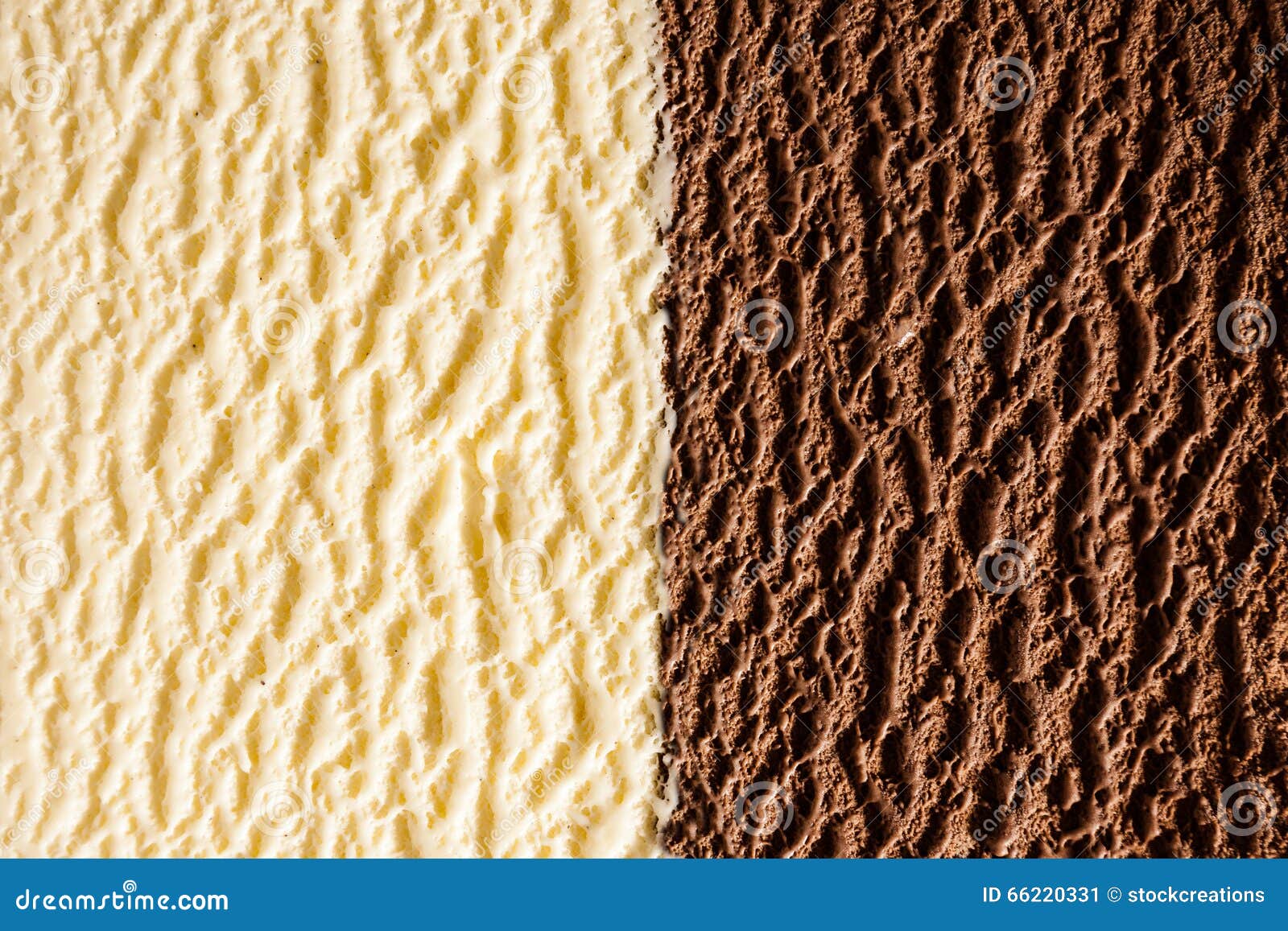 Chocolate And Vanilla Bourbon Ice Creams Stock Image Image Of Closeup Background