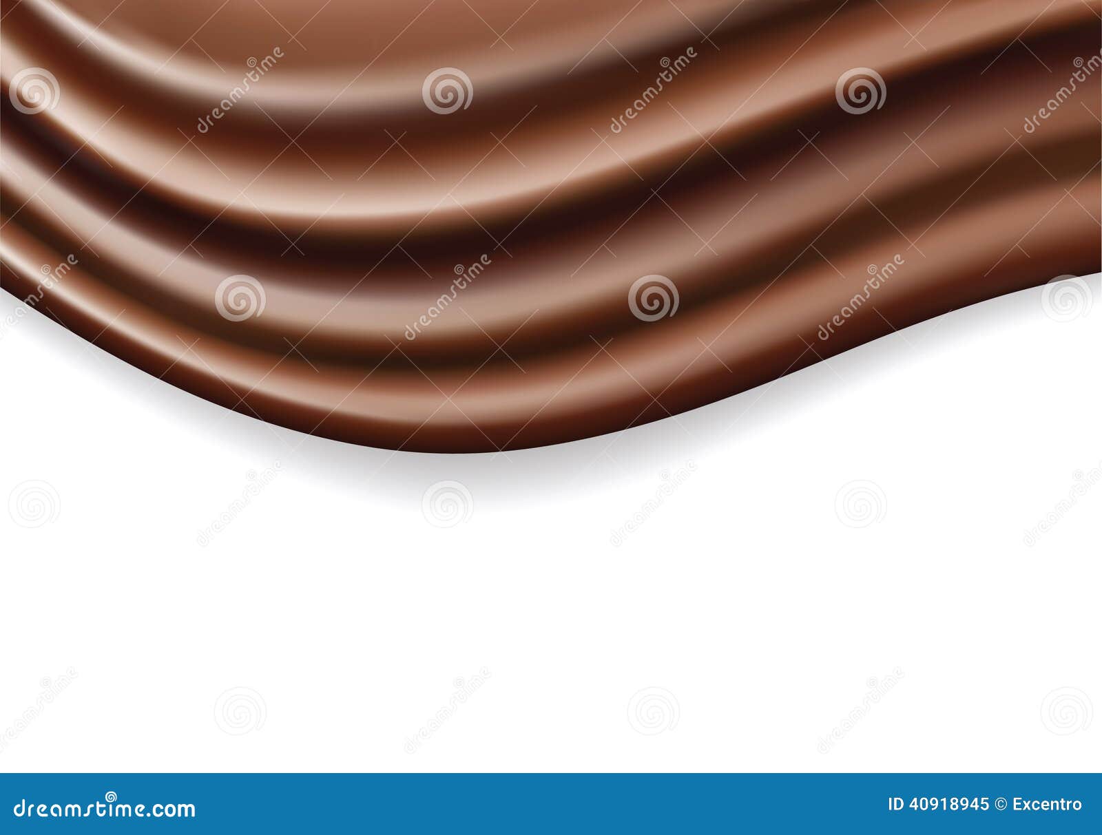 Chocolate wave stock vector. Illustration of coffee, curve 40918945