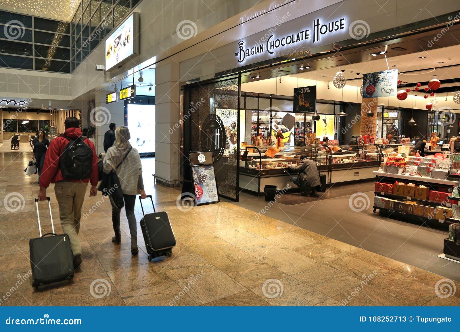 Chocolates Del Aeropuerto De Bruselas Foto de archivo editorial