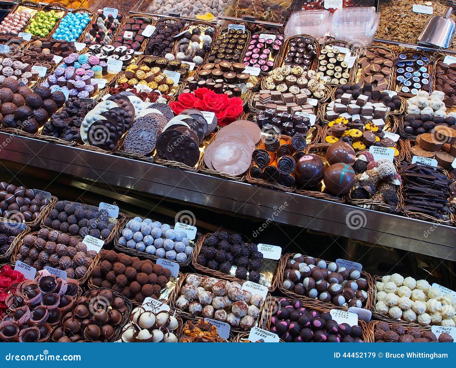 chocolates, saint josep market, barcelona