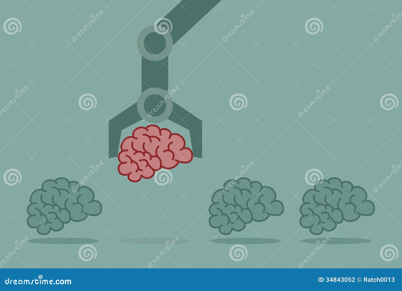 Choice brain stock vector. Illustration of choice, crowd 34843052