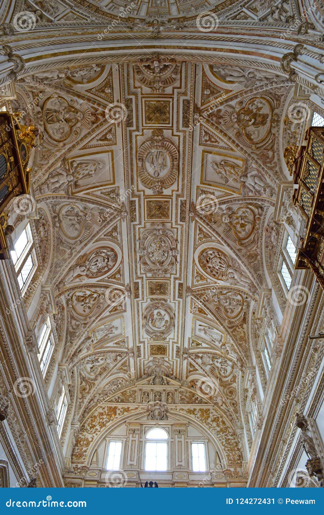 Interior The Choir Ceiling The Mezquita Cordoba Andalucia