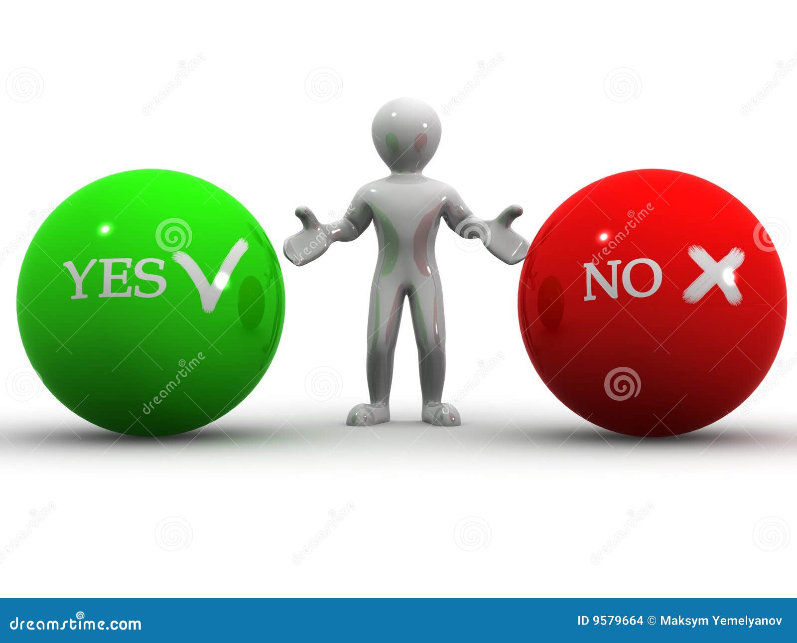 Choise YES or NO stock illustration. Illustration of letter 9579664