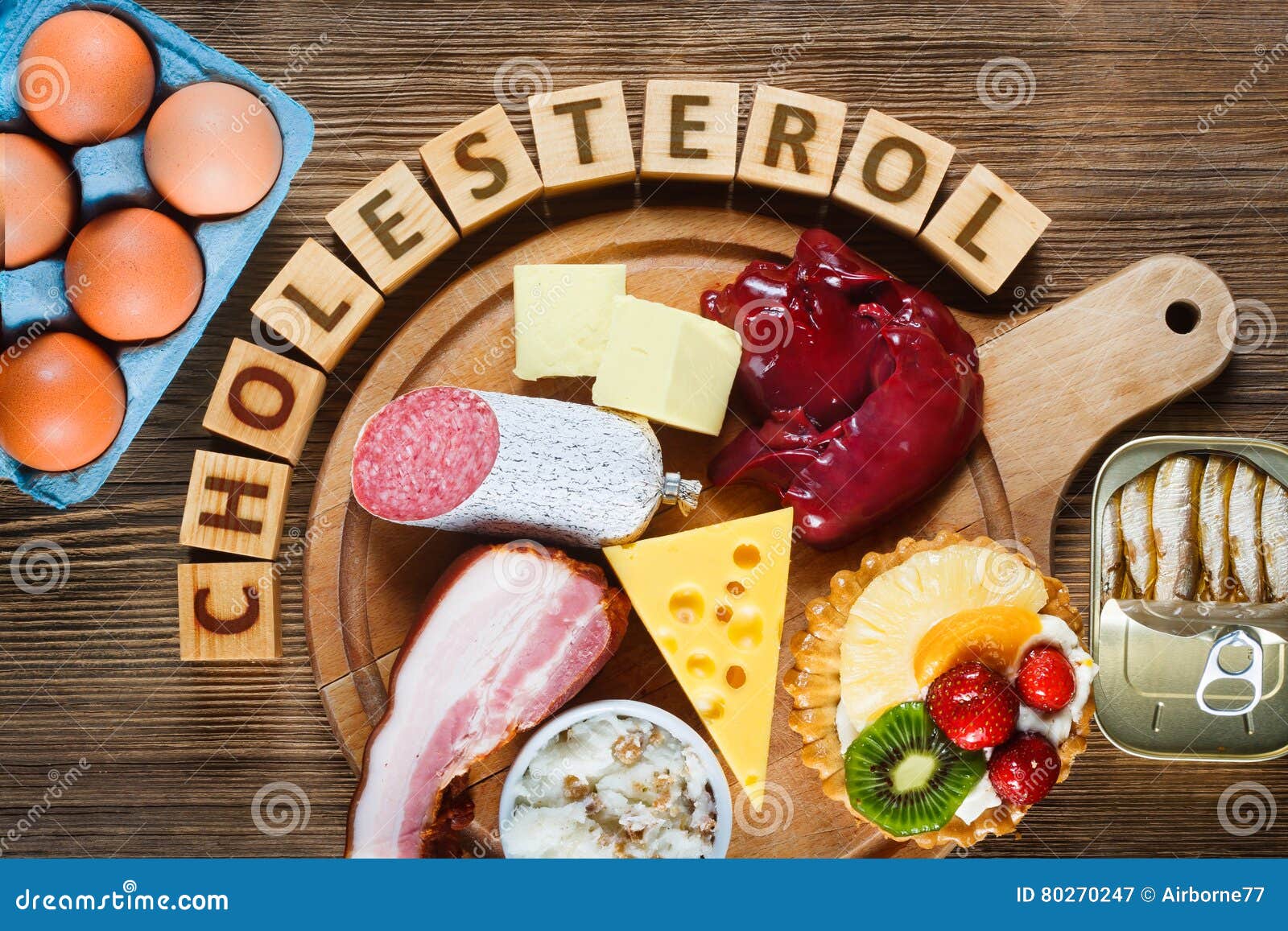 Cholesterinreiche Nahrungsmittel Stockbild Bild von diät, hoch 80270247