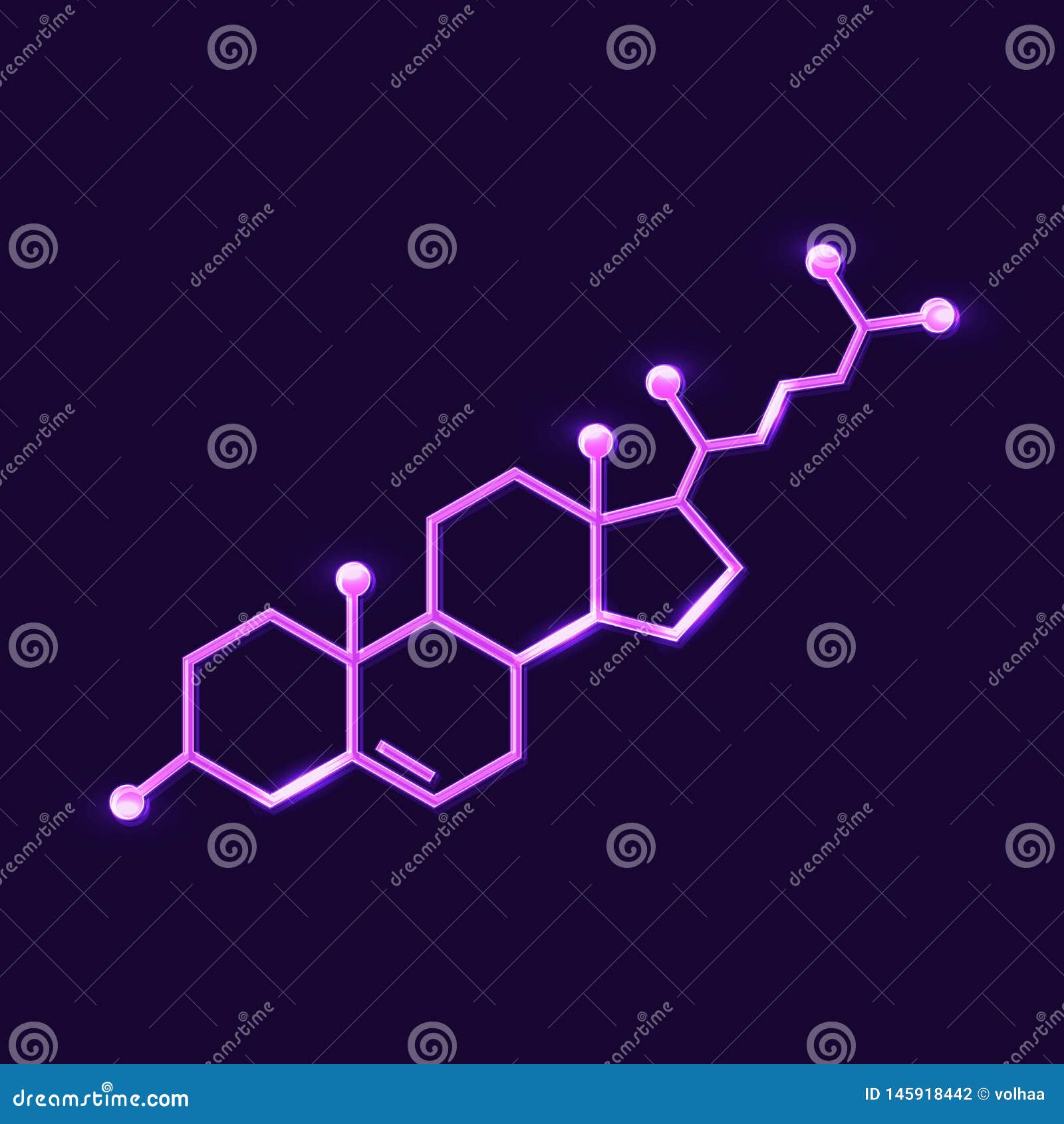 Cholesterol Chemical Formula Vector Stock Vector Illustration of icon
