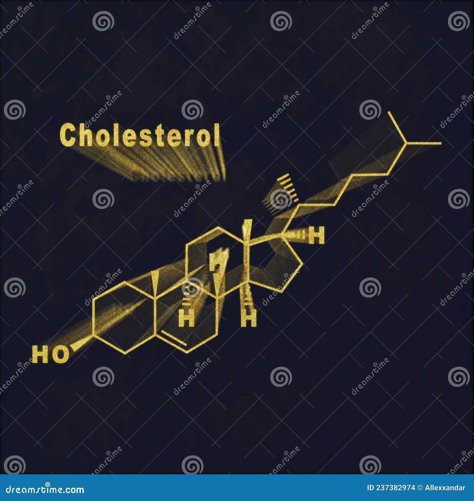 Cholesterol Hormone Structural Chemical Formula Stock Illustration Illustration of lowering