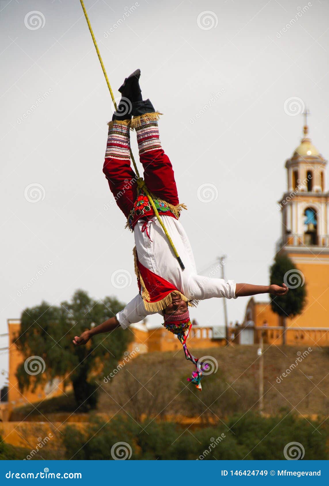 Los Voladores` in Cholula, Mexico Editorial Stock Image - Image of people,  mexican: 146424749