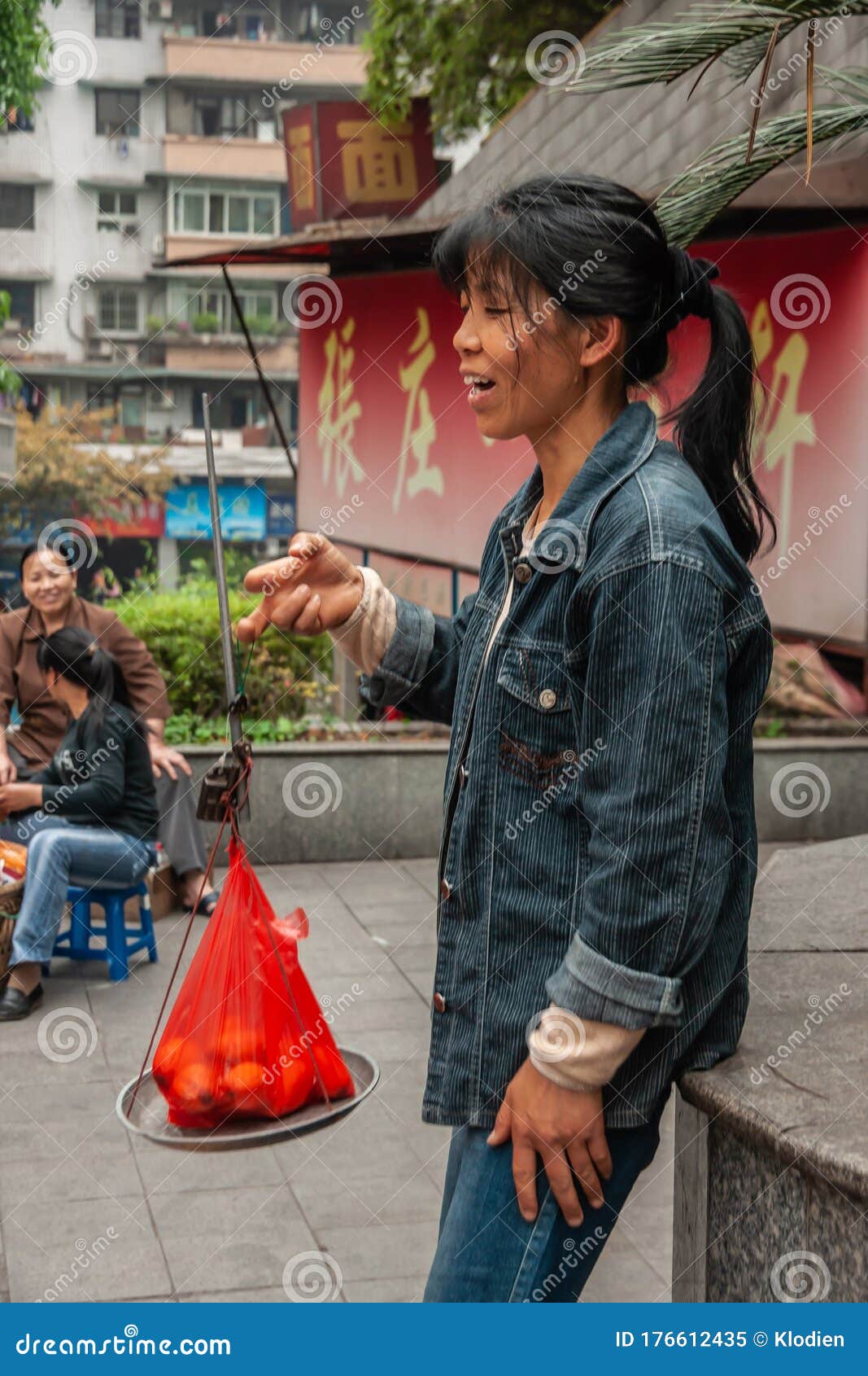 Dicke frau in Chongqing