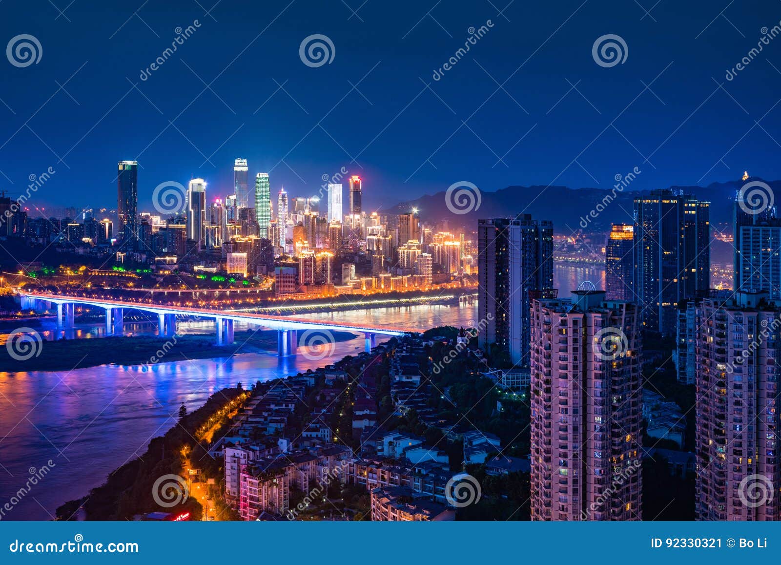 chongqing city night light