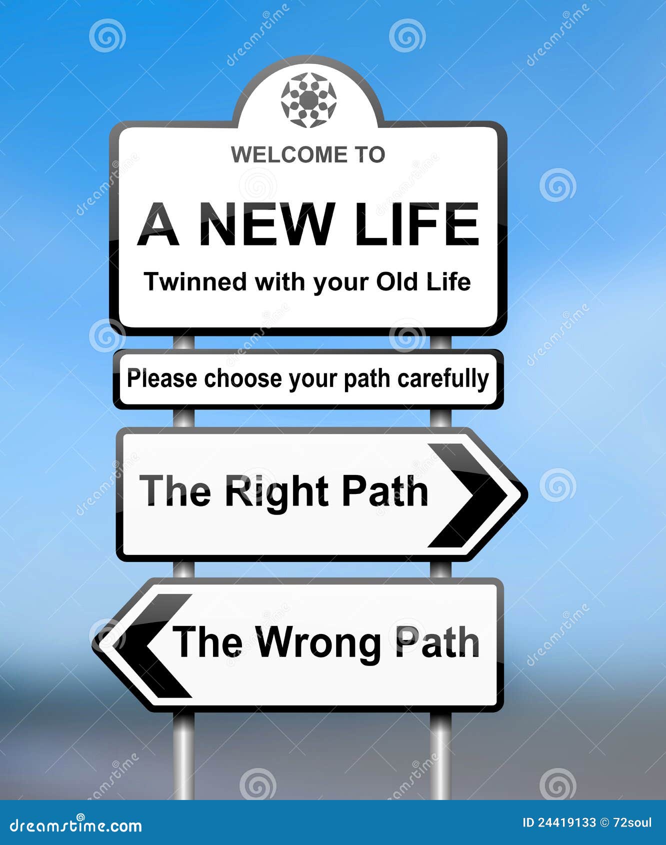 Choosing The Right Path. Stock Photos  Image: 24419133