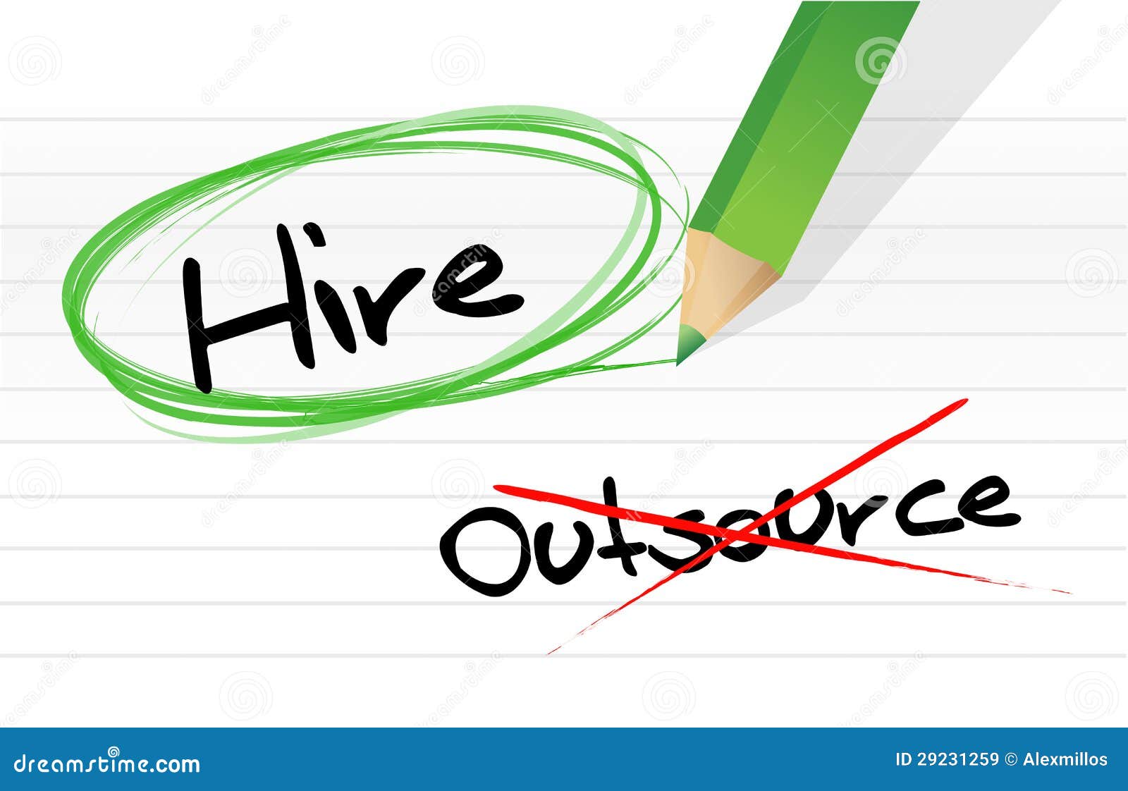 choosing to hire instead of outsource