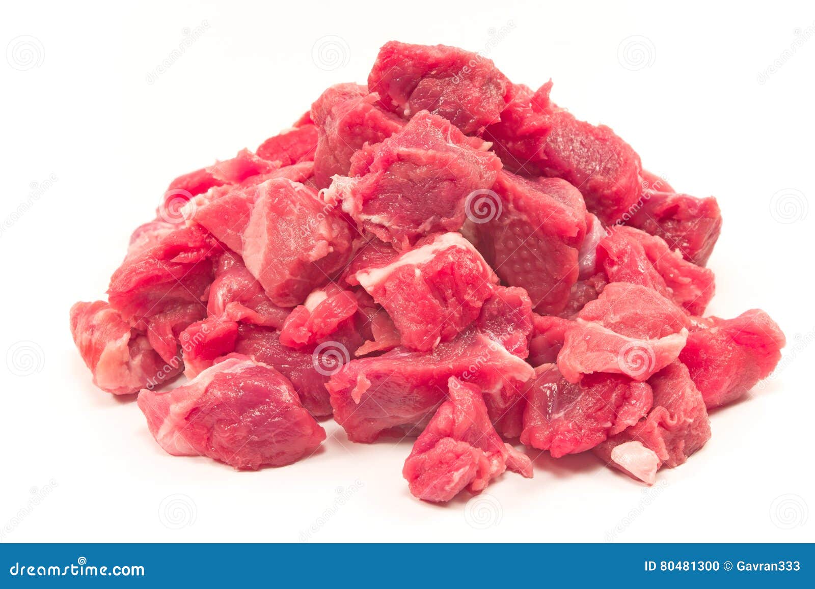 Chopped Beef Meat for Goulash Isolated Stock Photo Image of isolated
