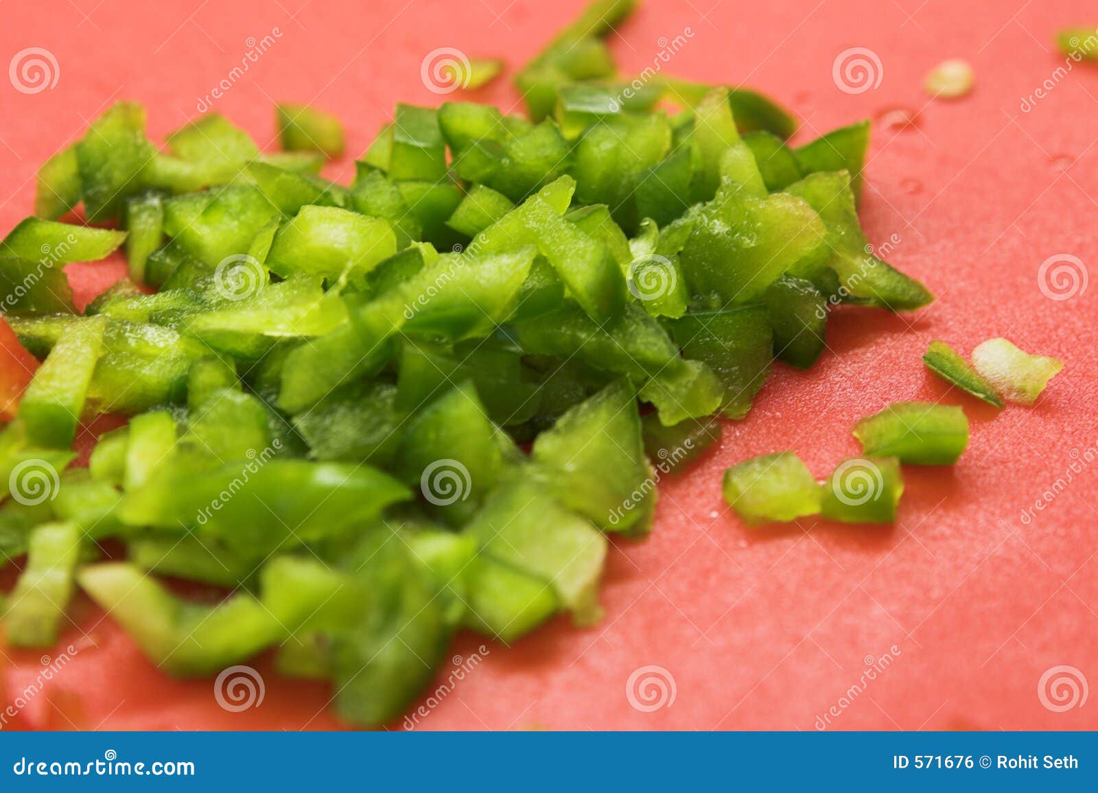 Chopped Capsicum Aka Green Peppers Royalty Free Stock Image Image 571676