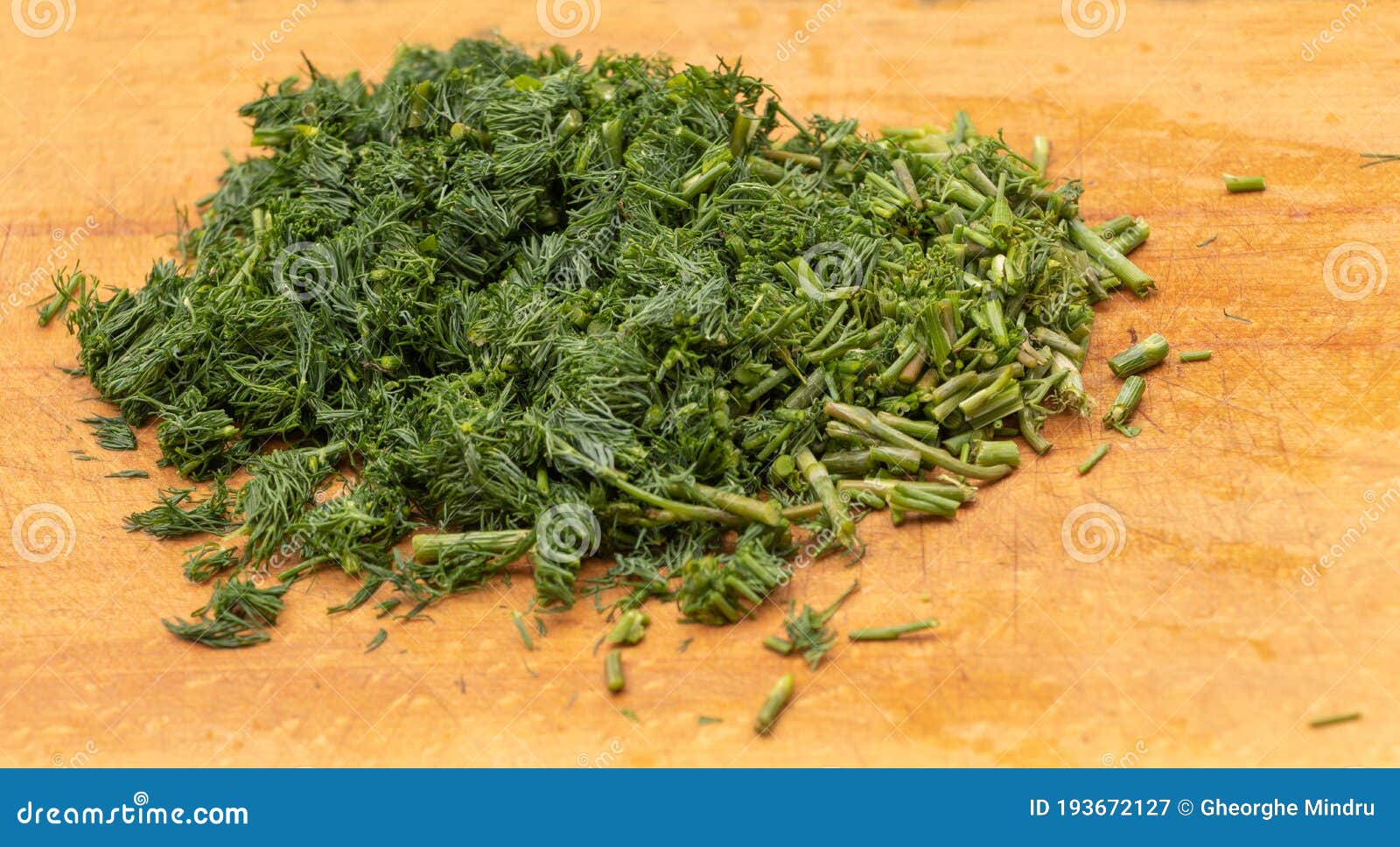 Chopped Dill. in the Process of Cooking Stock Image Image of parsley