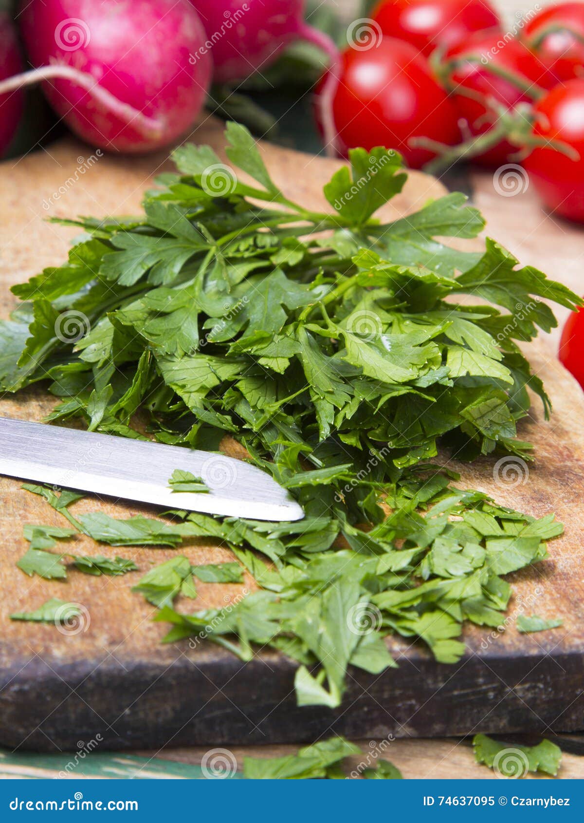 Chopped parsley stock image. Image of fresh, diet, chopped 74637095