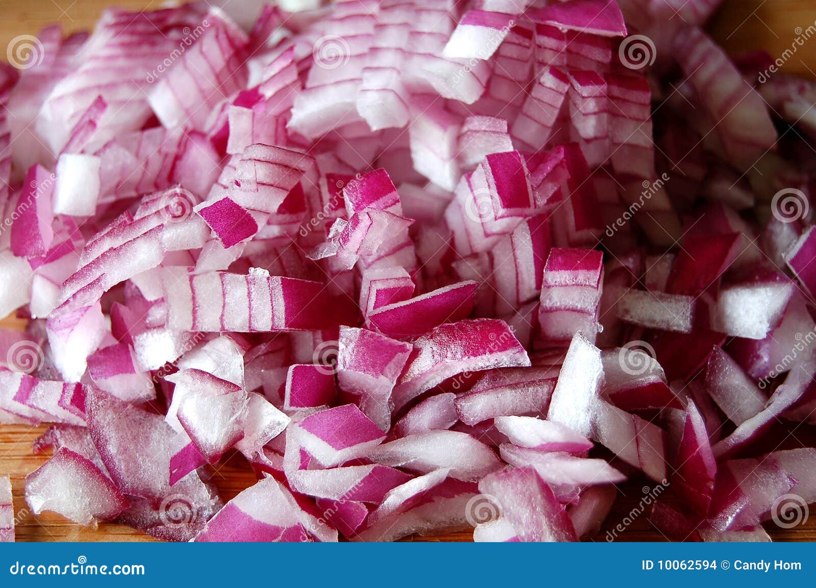 chopped red onions