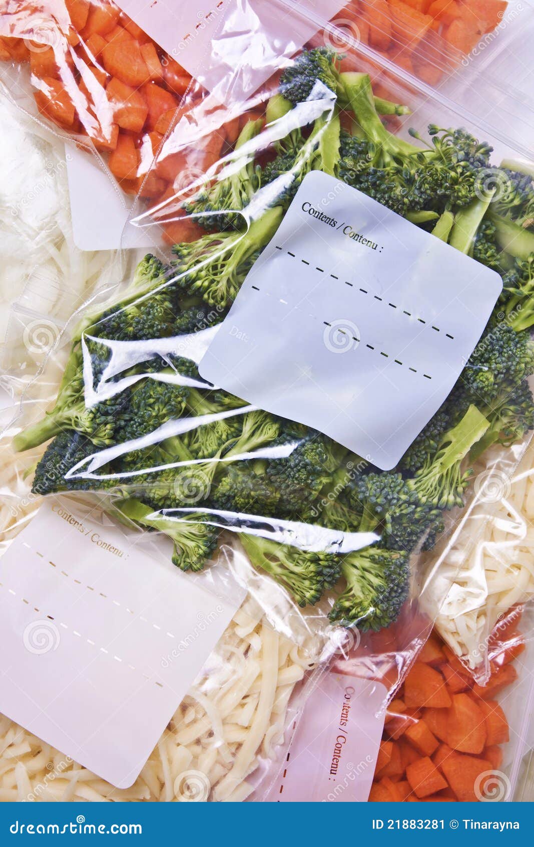 Chopped Vegetables in Freezer Bags Stock Image Image of cuisine