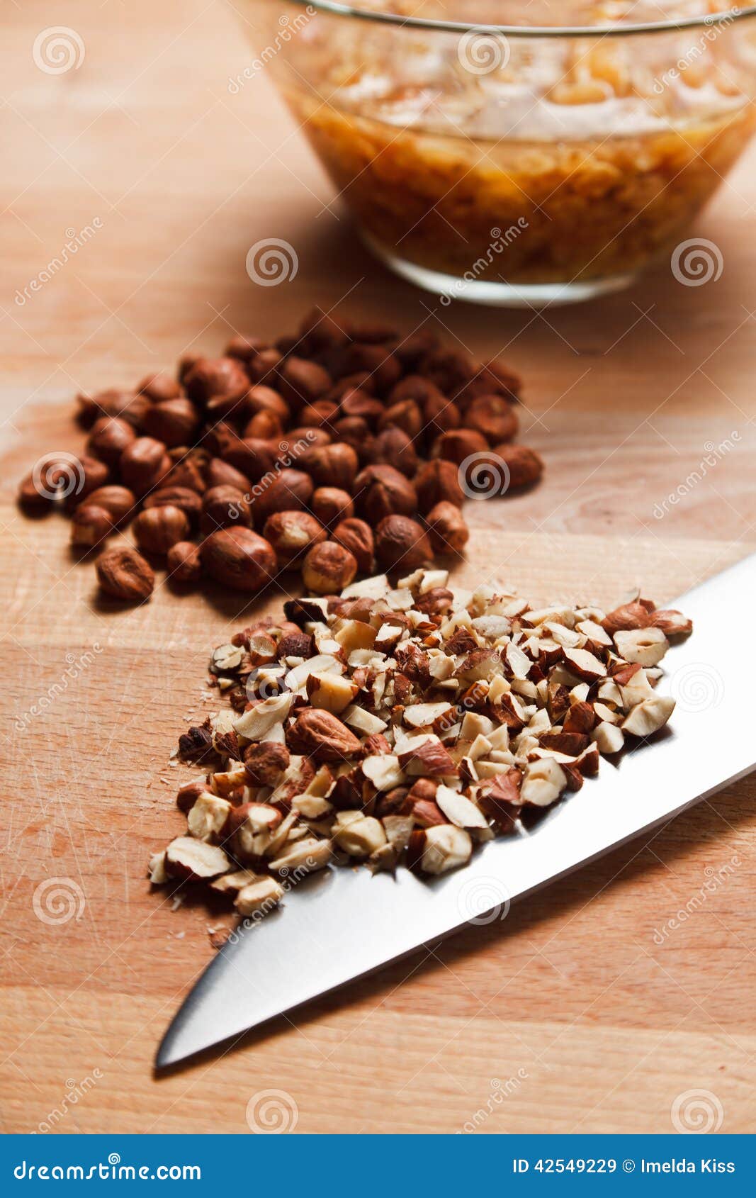 Chopped and Whole Hazelnuts Stock Image Image of autumn, hazelnuts