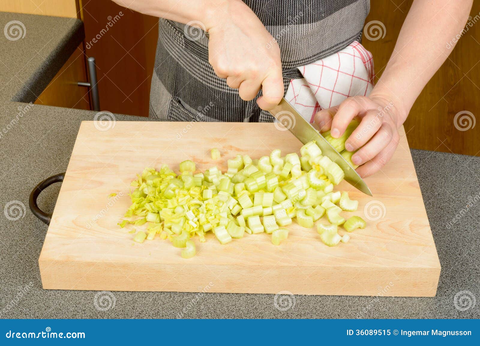 Chopping celery stock image. Image of fresh, dinner, chopping 36089515