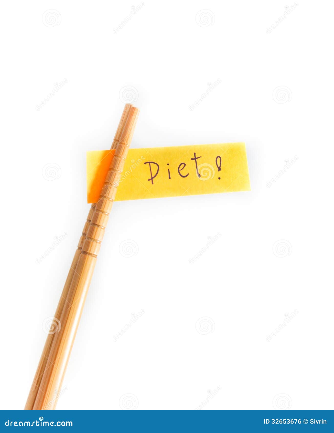 Chopsticks Diet messages. stock photo. Image of idea 32653676