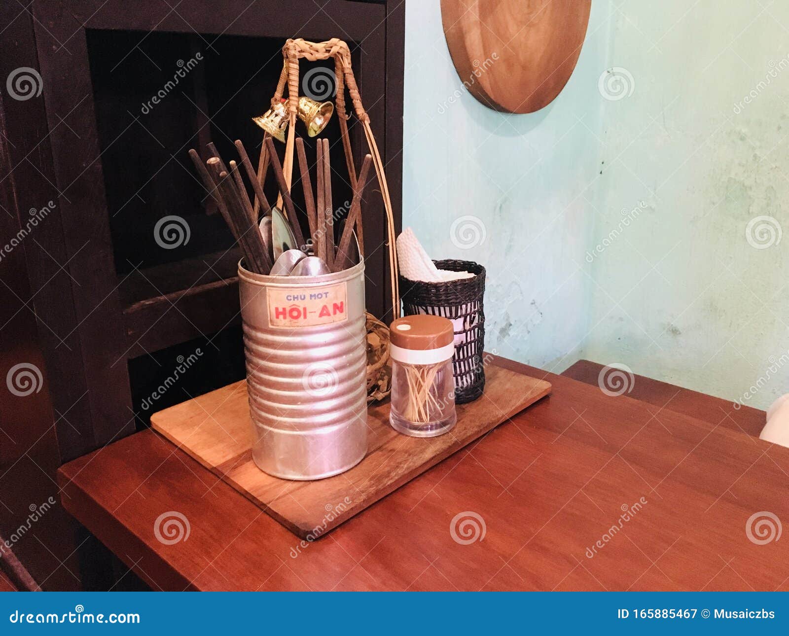 Tool side on dining table editorial photography. Image of cuisine